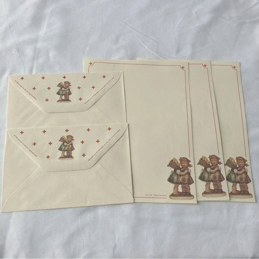 Vintage Stationery Paper Envelope Ephemera MJ Hummel Lot Junk Journal Scrapbook